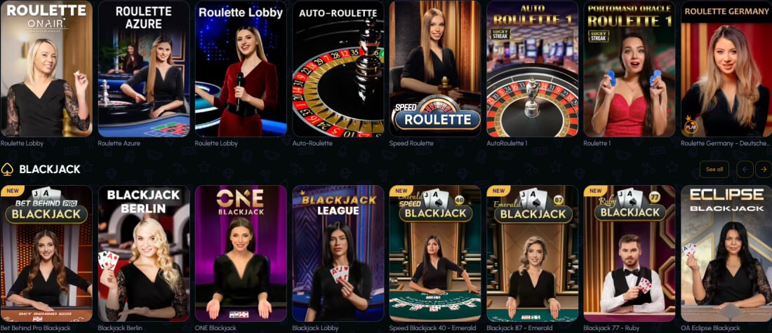 NovaJackpot Live Dealer